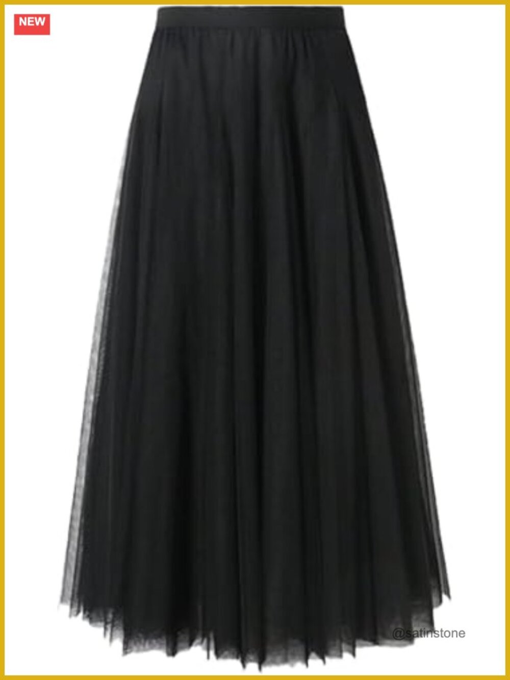 Maxi Tulle Skirt - A-Line Layered Flowy Mesh Long Skirt